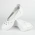 Pantofi albi de dama din piele naturala cu talpa ortopedica The Flexx, model Bookoo
